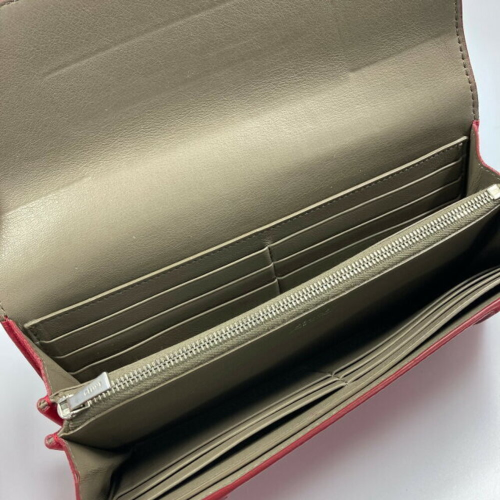 Celine leather red bifold long wallet - Picture 7 of 10